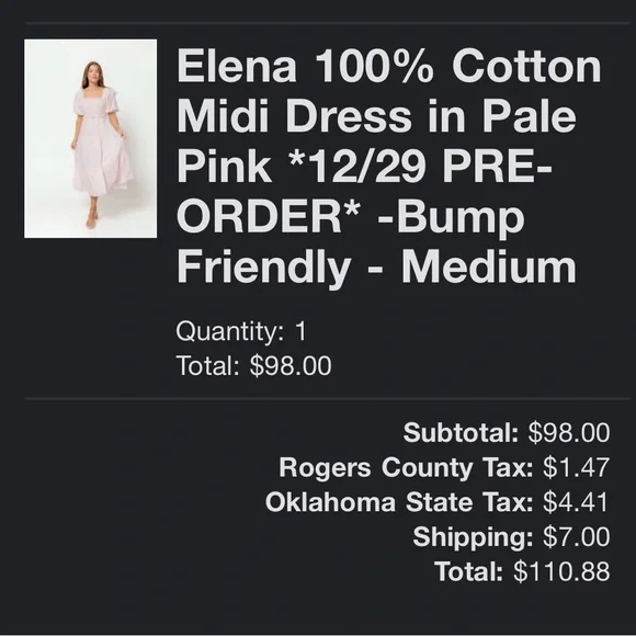 Women’s Midi Dress Maternity Friendly - Picture 4 of 4